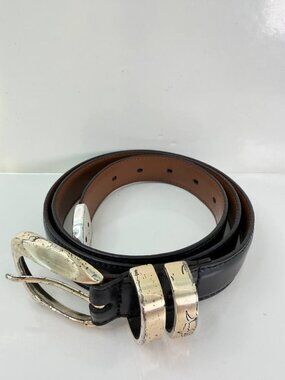 Greg Norman Leather Belt – Shark Detail Buckle – Size 36 (104 cm)